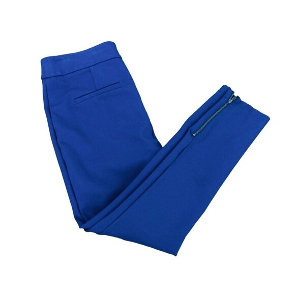 ANTHROPOLOGIE The Slim Essential Royal blue pants Size 8 - Picture 6 of 10